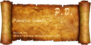 Pandia Damáz névjegykártya